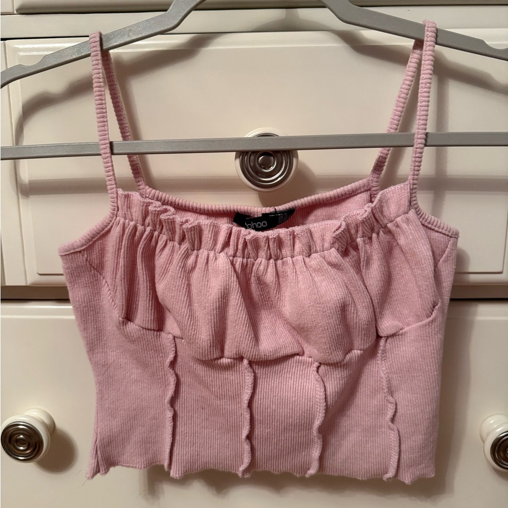 Boohoo Ruched Cami Top